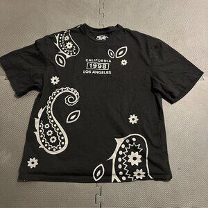 Eighty Eight Brand California 1998 Los Angeles Paisley T Shirt Size Large